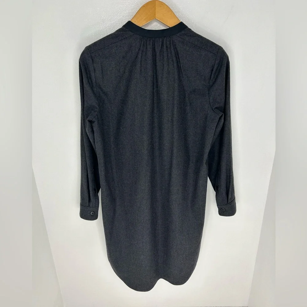 Madewell Latitude Shirt Shift Dress Size Small Pockets Wool Blend Lined Office - Picture 6 of 10